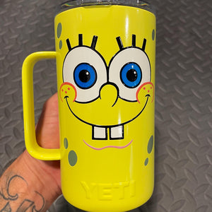 2024 Convention Exclusive Mr. Square Pants Mug | Limited Edition, Signed & Numbered | No Reorder | Hand designed and painted by us. NO STICKERS!